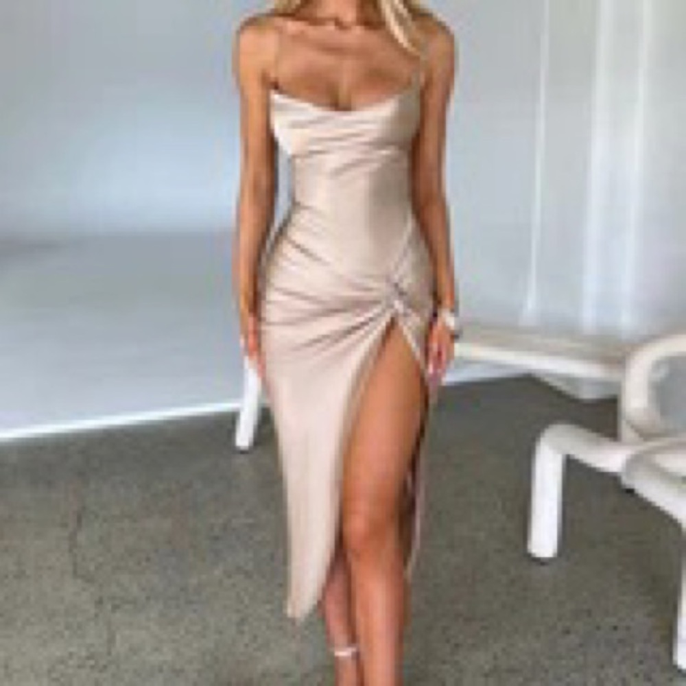 BabyBoo Jaida Midi Dress - Champagne